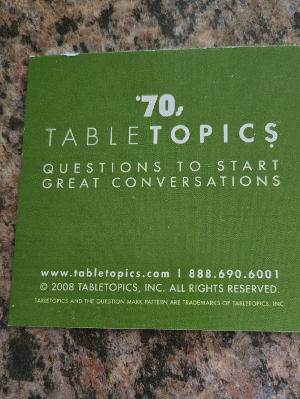TABLETOPICS 70s - Picture 2 of 8